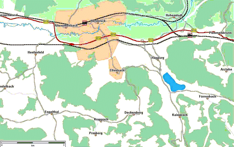 Ellenbach, Germany map